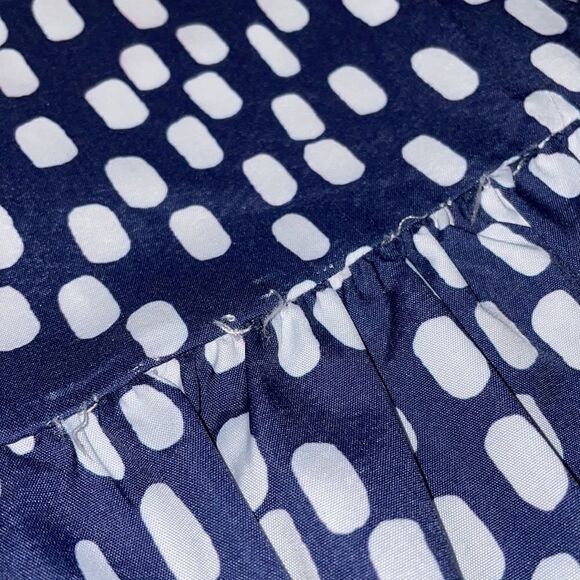 Blue & White Abstract Pattern Dress - Picture 4 of 4
